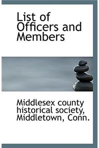 List of Officers and Members