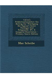 Calvin's Pradestinationslehre