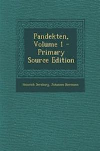 Pandekten, Volume 1