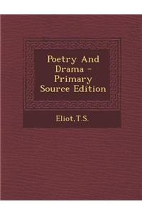 Poetry and Drama