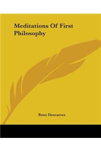 Meditations Of First Philosophy