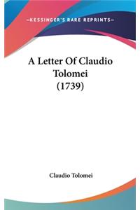 A Letter Of Claudio Tolomei (1739)