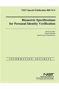 Biometric Specifications for Personal Identity Verification