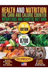 Health and Nutrition Fat Carb & Calorie Counter Weight loss and Diabetic Diet Da