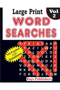 Large Print Word Searches Vol 2