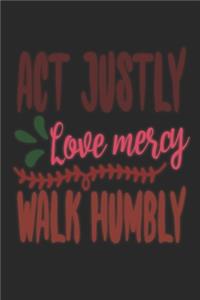 Act Justly Love Mercy Walk Humbly