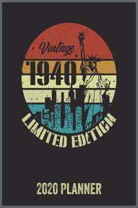 Vintage 1940 Limited Edition 2020 Planner
