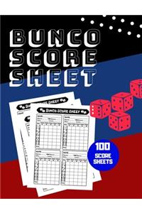 Bunco Score Sheet