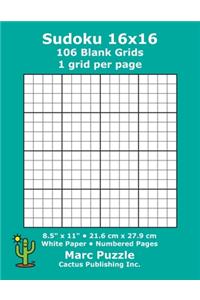 Sudoku 16x16 - 106 Blank Grids