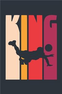 Vintage Volleyball Notebook 'Volleyball King' - Boys Volleyball Writing Journal - Volleyball Player Gift - Retro Volleyball Diary