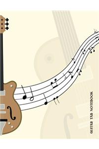 Guitar Tab Notebook: 160pgs of Blank Music Sheets; 8.5" x 11"; Blank Musical Composition Notebook; Essential Musical Tool for Budding Guitarists