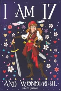 Pirate Journal I am 17 and Wonderful