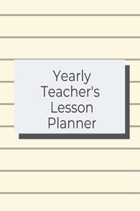 Yearly Teacher's Lesson Planner