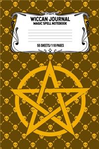 Wiccan Journal Magic Spell Notebook 55 Sheets/110 Pages