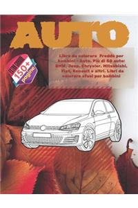 Libro da colorare Freddo per bambini - Auto. Più di 50 auto