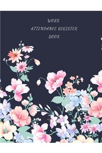Work Attendance Register Book