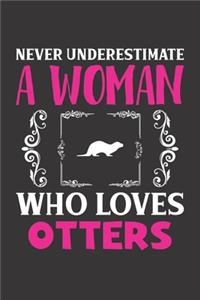 Never Underestimate A Woman Who Loves Otters