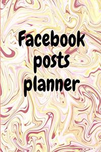 Facebook posts planner