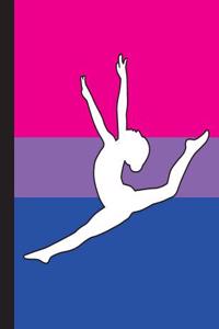 Gymnastics Bisexual Flag - Wide Ruled Lined Composition Book