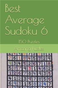 Best Average Sudoku 6: 150 Puzzles