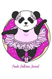 Panda Ballerina Journal: Composition Notebook Journal