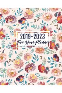 2019-2023 Five Year Planner: Monthly Schedule Organizer, at a Glance Calendar