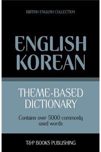 Theme-based dictionary British English-Korean - 5000 words