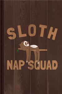 Sloth Nap Squad Journal Notebook