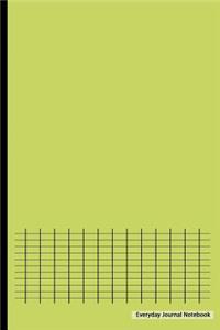 Everyday Journal Notebook - Graph Paper (Lime Cover)