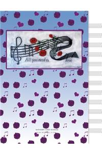 Manuscript Paper Notebook