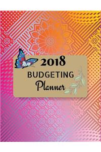 Budgeting Planner 2018: : Planner Journal Notebook, Monthly Worksheet.Weekly Expense Tracker, Bill Organizer Notebook. Business Money Personal, Finance Journal Planning Workbook. Pink Orange & Gold Cover.(2018 Budget Planner). (Budget Planner Organ