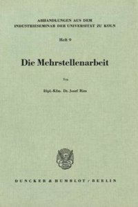 Die Mehrstellenarbeit