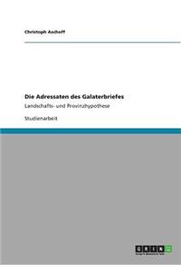 Die Adressaten des Galaterbriefes