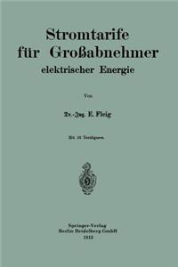 Stromtarife für Großabnehmer elektrischer Energie