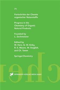 Fortschritte Der Chemie Organischer Naturstoffe / Progress in the Chemistry of Organic Natural Products