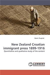 New Zealand Croatian Immigrant Press 1899-1916