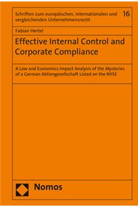 Effective Internal Control and Corporate Compliance