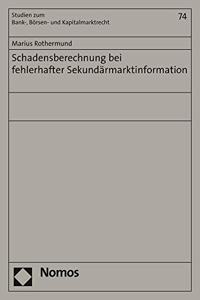 Schadensberechnung Bei Fehlerhafter Sekundarmarktinformation