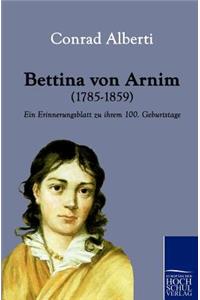 Bettina Von Arnim (1785-1859)