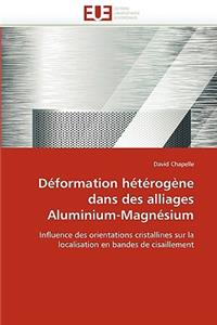 D�formation H�t�rog�ne Dans Des Alliages Aluminium-Magn�sium