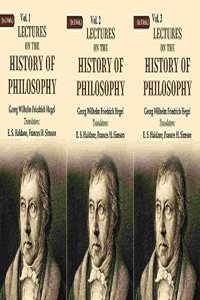 Lectures on the history of philosophy In 3 Vol.s (Set) [Hardcover]