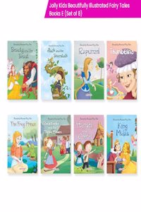 Jolly Kids Beautifully Illustrated Fairy Tales Books E Set of 8 Combo Storytelling Books For Kids Ages 3-8 Years [Paperback] Jolly Kids