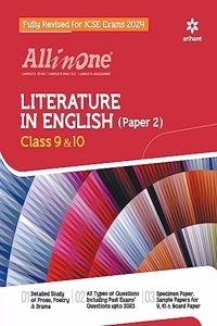 All In One Class 9th and 10th Literature in English (Paper 2) for ICSE Exam 2024