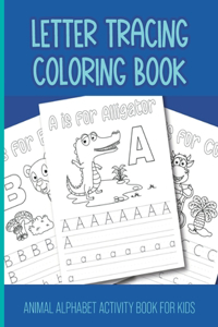 Letter Tracing Coloring Book
