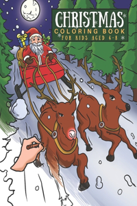 Christmas Coloring Book For Kids Aged 4 - 8