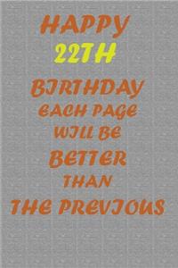 Happy 22th Birthday!