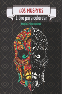 muertos - Libro para colorear - Mandala para colorear