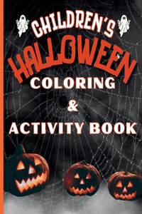 Children's Halloween Coloring & Activity Book