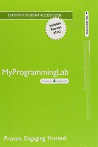 Mylab Programming with Pearson Etext -- Access Code Card -- For an Introduction to Programming Using Python