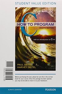 C How to Program, Student Value Edition Plus Mylab Programming with Pearson Etext -- Access Card Package